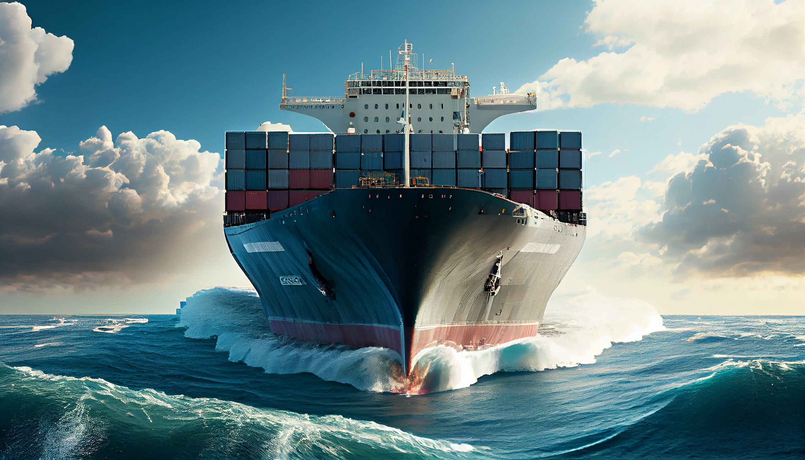 Container Ship Sailing Internationally - Logistics Legend